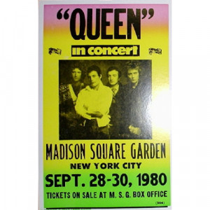 Queen - Madison Square Garden 1980 - Concert Poster - Books & Others - Poster