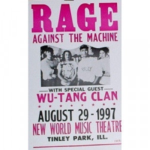 Rage Against The Machine& the Wu-Tang Clan - Rage Against The Machine &  Wu-Tang Clan - Concert Poster - Books & Others - Poster