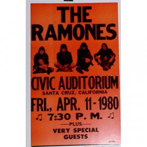 Ramones - Civic Auditorium - Concert Poster - Books & Others - Poster