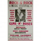 Rock & Rock Festival - Judas Priest, Metallica 1992 - Concert Poster