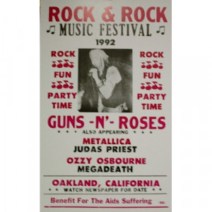Rock & Rock Festival - Judas Priest, Metallica 1992 - Concert Poster - Books & Others - Poster