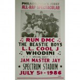 Run D.M.C.& Beastie Boys - All Rap Spectacular 1986 - Concert Poster
