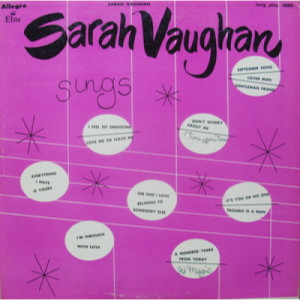 Sarah Vaughan - Sarah Vaughan Sings - LP - Vinyl - LP
