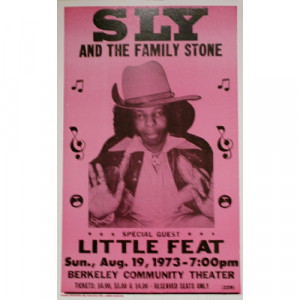 Sly And The Family Stone - With Little Feat - Concert Poster - Books & Others - Poster