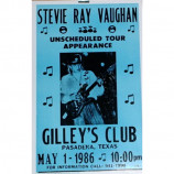 Stevie Ray Vaughan - Giley's Club 1986 - Concert Poster