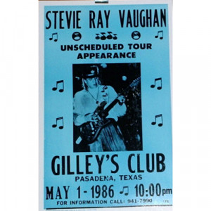 Stevie Ray Vaughan - Giley's Club 1986 - Concert Poster - Books & Others - Poster