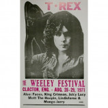 T.Rex - Weeley Festival - Concert Poster