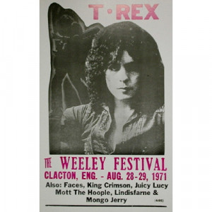 T.Rex - Weeley Festival - Concert Poster - Books & Others - Poster