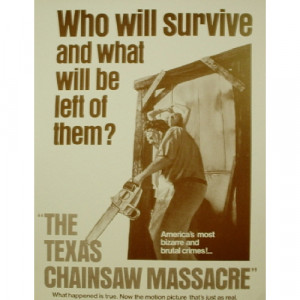 Texas Chainsaw Massacre - Movie Poster - Sepia Print - Books & Others - Others