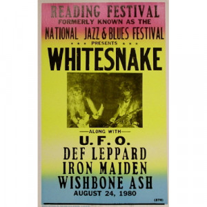 Whitesnake - Reading Festival - Concert Poster - Books & Others - Poster