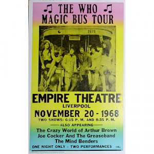 Who - Magic Bus Tour 1968 - Concert Poster - Books & Others - Poster