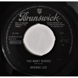 Brenda Lee - Too Many Rivers / No One - Vinyl - 7"