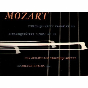 Budapest String Quartet & Milton Katims - Mozart: Quintet In E-flat Major (k. 614) | Quintet In G Minor (k. 516) - Vinyl - LP