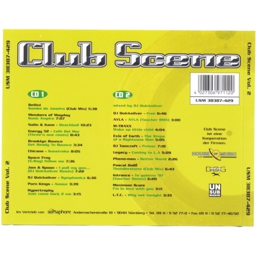 Dj Quicksilver - Club Scene Volume 2 - CD - 2CD
