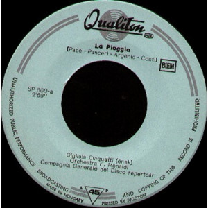 Gigliola Cinquetti - La Pioggia / Zero In Amore - Vinyl - 7"