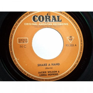 Jackie Wilson & Linda Hopkins - Shake A Hand / Say I Do - Vinyl - 7"