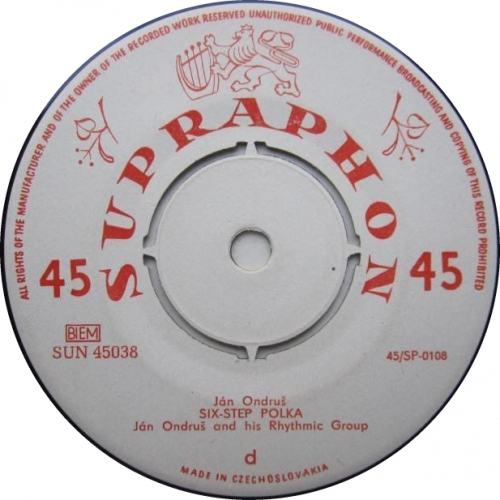 Jan Ondrus & His Rhythmic Group - Acrobat / Six-step Polka - Vinyl - 7"