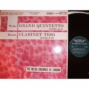 Melos Ensemble Of London - Weber:clarinet Quintet-mozart:clarinet Trio - Vinyl - LP