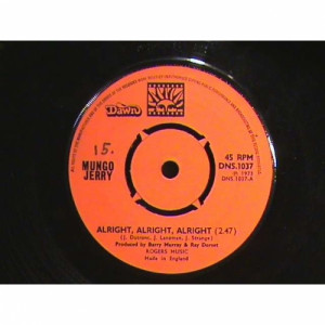 Mungo Jerry - Alright, Alright, Alright / Little Miss Hipshake - Vinyl - 7"
