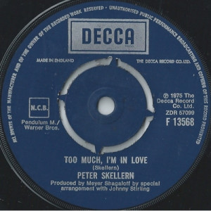 Peter Skellern - Hold On To Love / Too Much, I'm In Love - Vinyl - 7"