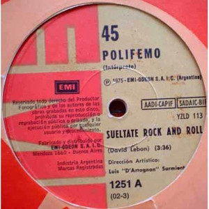 Polifemo - Sueltate Rock And Roll / Vamos Tranquilos - Vinyl - 7"