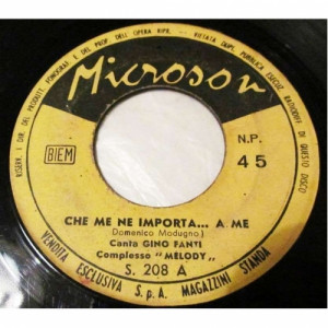 Roby & Gino Fanti - Quando Vedrai La Mia Ragazza-che Me Ne Importa - Vinyl - 7"