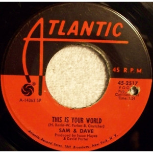 Sam & Dave - You Don't Know What You Mean To Me / This Is Your World - Vinyl - 7"