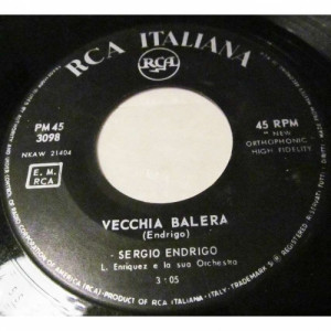 Sergio Endrigo - Io Che Amo Solo Te / Vecchia Balera - Vinyl - 7"