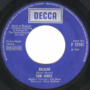 Tom Jones - Delilah / Smile Away Your Blues - Vinyl - 7'' PS