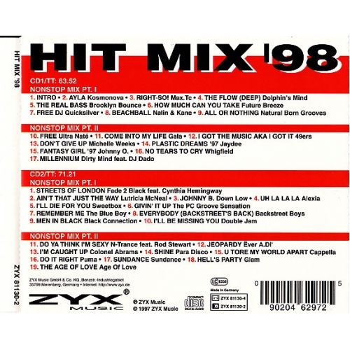Various Artists - Hit Mix '98 - CD - 2CD