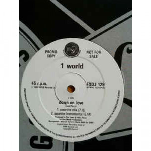 1 World - Down On Love - Vinyl - 12" 