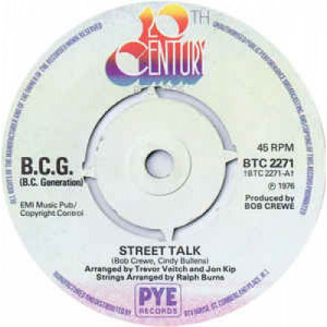 B.C.G. (B.C. Generation) - Street Talk - Vinyl - 45''
