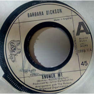 Barbara Dickson - Answer Me - Vinyl - 45''