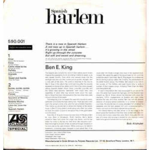 Ben E King - Spanish Harlem - Vinyl - LP
