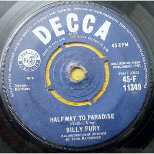Billy Fury - Halfway To Paradise - Vinyl - 45''