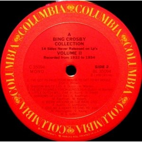 Bing Crosby - A Bing Crosby Collection Volume II - LP, Comp, Mono - Vinyl - LP