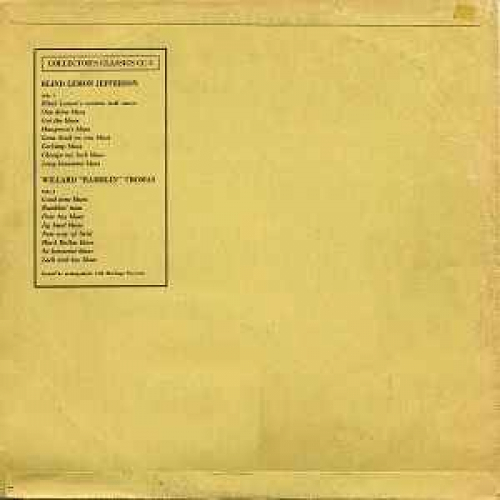 Blind Lemon Jefferson / Ramblin' Thomas - The Country Blues-Texas - Vinyl - LP