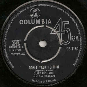 Cliff Richard And The Shadows - Don't Talk To Him - Vinyl - 45''