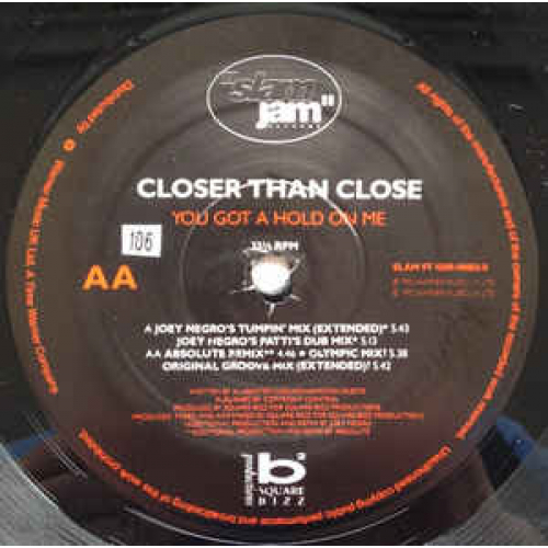 Closer Than Close Featuring Beverley Skeete - You Got A Hold On Me - Vinyl - 12" 