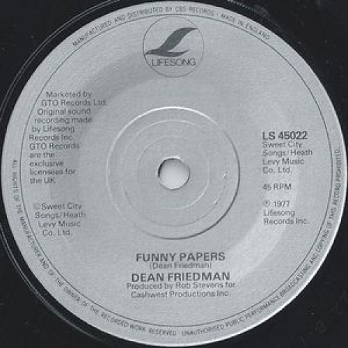 Dean Friedman - Ariel - 7'' - Vinyl - 7"