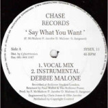 Debbie Malone - Say What You Want