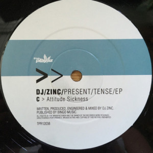 DJ Zinc - Present Tense EP - Vinyl - 12" 