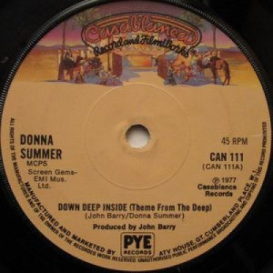 Donna Summer / John Barry - Down Deep Inside (Theme From The Deep) - 7''- Single - Vinyl - 7"