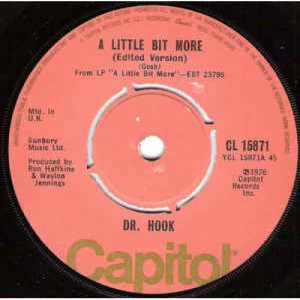 Dr Hook - A Little Bit More - Vinyl - 45''