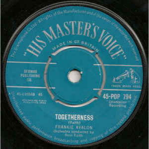 Frankie Avalon - Togetherness / Don't Let Love Pass Me By - Vinyl - 45''