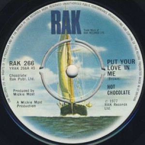 Hot Chocolate - Put Your Love In Me - 7''- Single - Vinyl - 7"