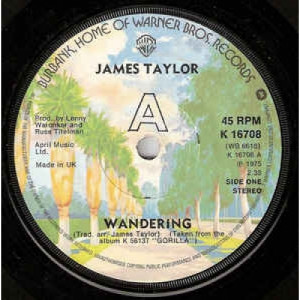 James Taylor - Wandering - Vinyl - 45''