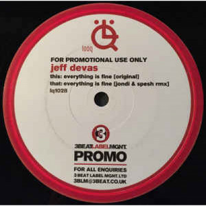 Jeff Devas - Everything Is Fine - Vinyl - 12" 