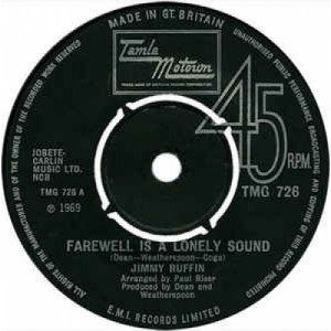 Jimmy Ruffin - Farewell Is A Lonely Sound - Vinyl - 45''
