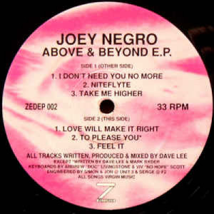 Joey Negro - Above & Beyond E.P. - Vinyl - 12" 